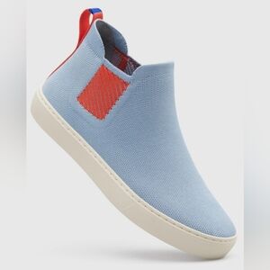 Rothys Chelsea high top sneakers boots light blue sz 9.5 SH421